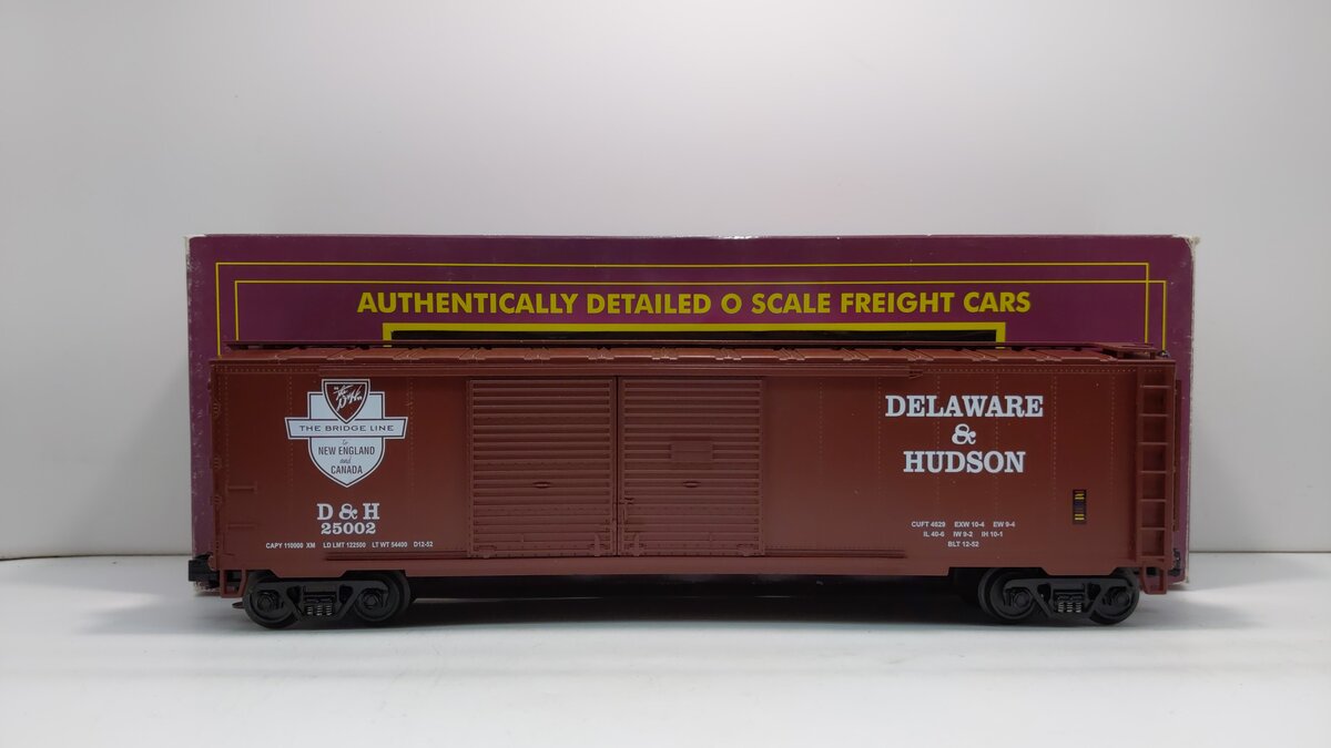 MTH 20-93017 O Gauge Delaware & Hudson Double Door 50 ft. Boxcar #25002 LN/Box