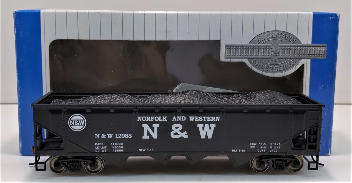 Bachmann 17642 HO Norfolk & Western 40' Quad Hopper #12988 LN/Box