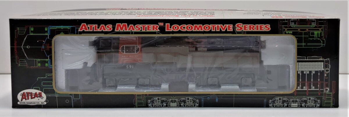 Atlas 9551 HO Scale New Haven H16-44 Diesel Locomotive #591 EX/Box