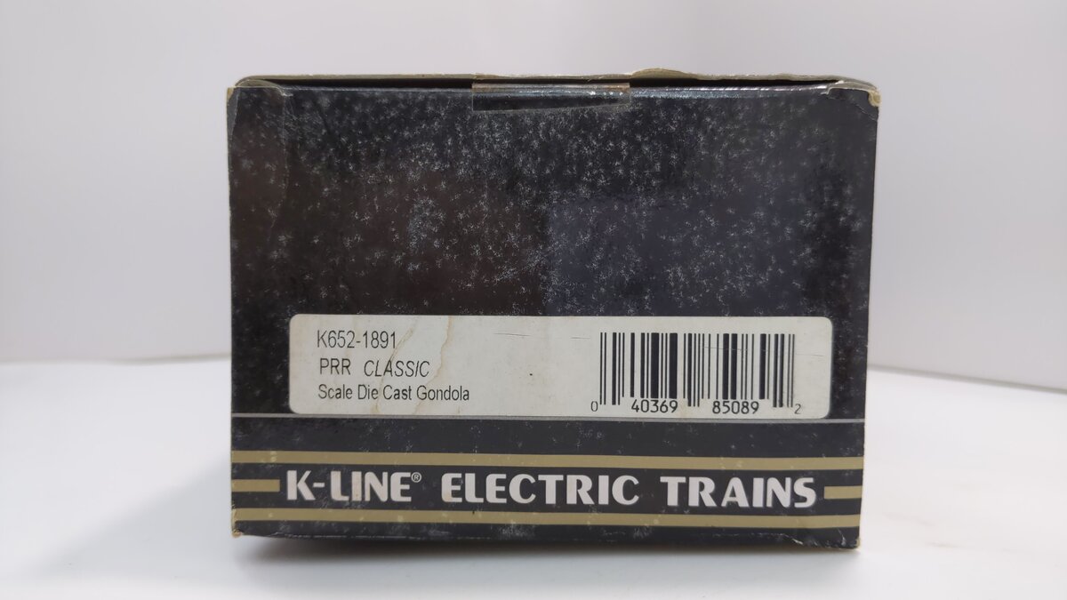K-Line K652-1891 O Pennsylvania Railroad Gondola with Scrap Load #344500 LN/Box