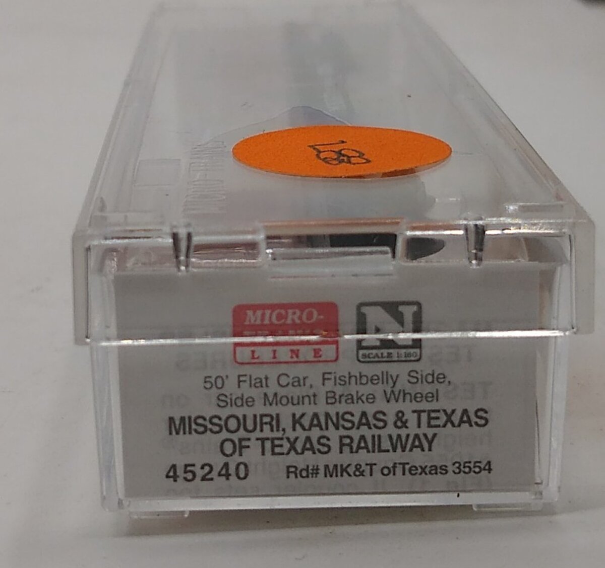Micro-Trains 04500240 N Missouri Kansas Texas 50' Fishbelly Side Flatcar #3554