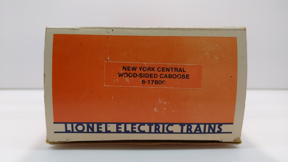 Lionel 6-17600 O Gauge New York Central Woodside Illuminated Caboose #17600 LN/Box