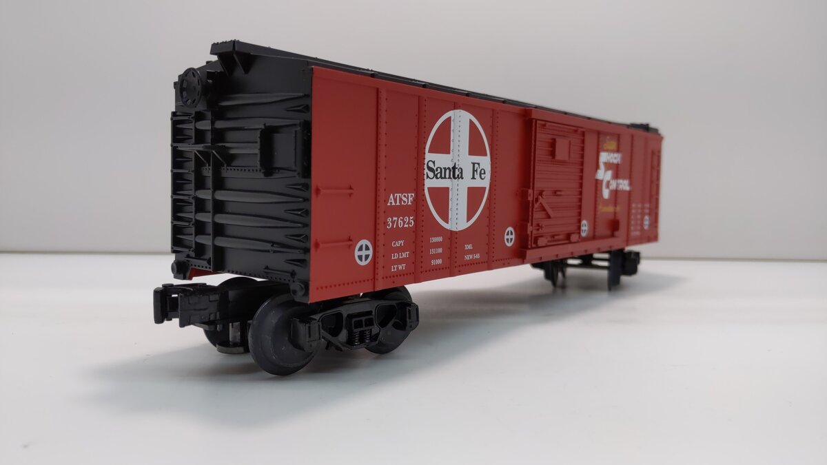 MTH 30-7406 O Gauge Santa Fe Semi-Scale "Super Shock Control" Boxcar #37625 LN/Box