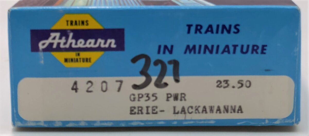 Athearn 4207 HO Erie Lackawanna Powered GP35 Diesel Locomotive #2570 EX/Box
