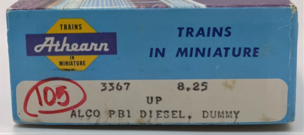 Athearn 3367 HO Union Pacific PB-1 Dummy Diesel Locomotive #605B