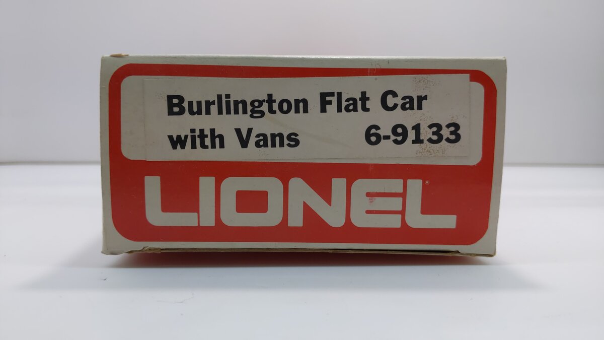 Lionel 6-9133 O Gauge Burlington Northern Flatcar #9133 with Trailers LN/Box
