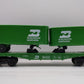 Lionel 6-9133 O Gauge Burlington Northern Flatcar #9133 with Trailers LN/Box