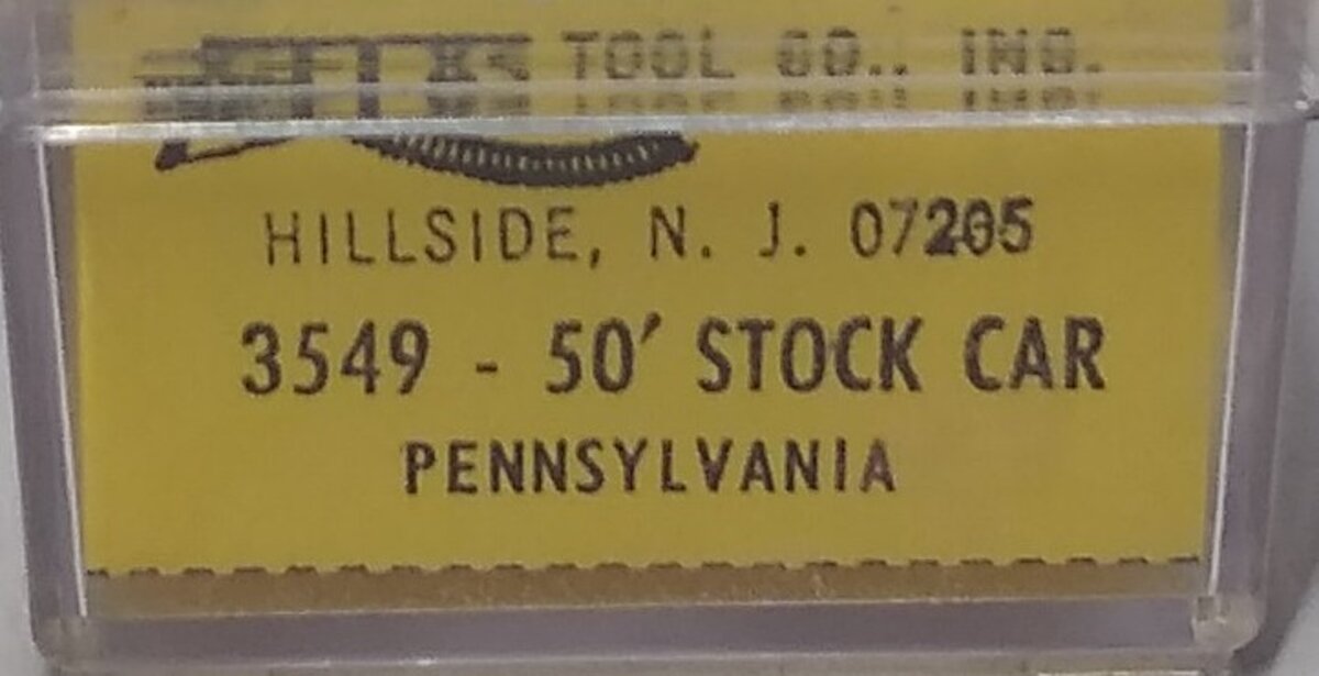 Atlas 3549 N Scale Pennsylvania 50' Stock Car