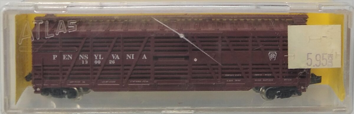 Atlas 3549 N Scale Pennsylvania 50' Stock Car