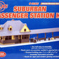 Atlas 6901 O Scale Suburban Passenger Station Building Kit LN/Box