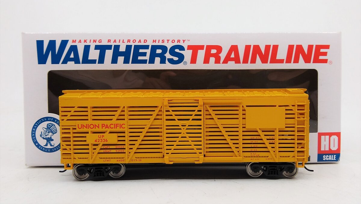 Walthers 931-1680 HO Union Pacific 40' Stock Car #42336 - Ready to Run LN/Box