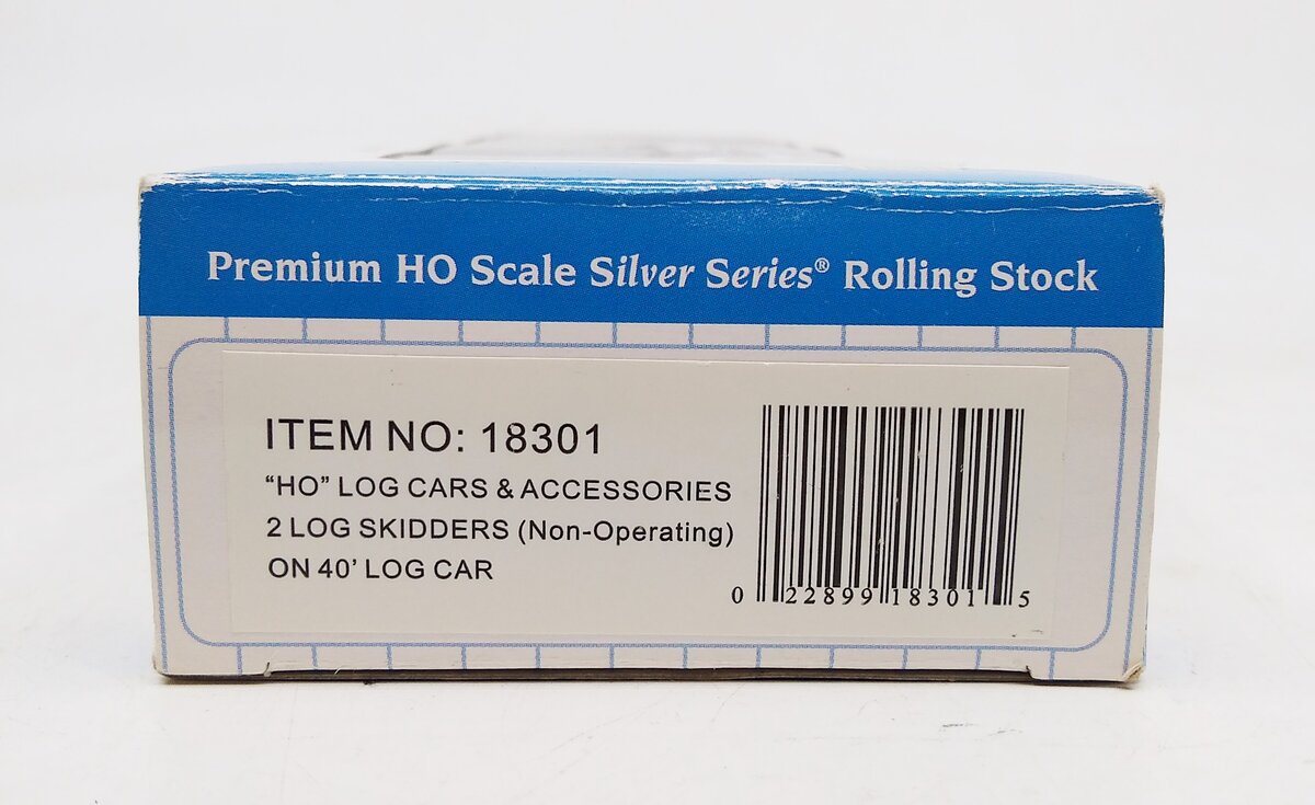 Bachmann 18301 HO Scale ACF Non-Operating Log Cars & Accessories Skidder/Crates LN/Box