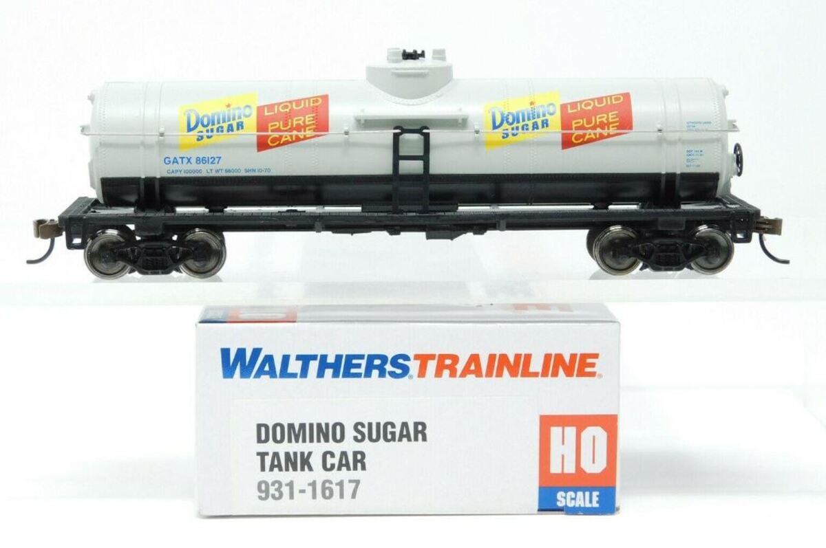 Walthers 931-1617 HO Domino Sugar GATX 40' Tank Car - Ready to Run #86127 LN/Box