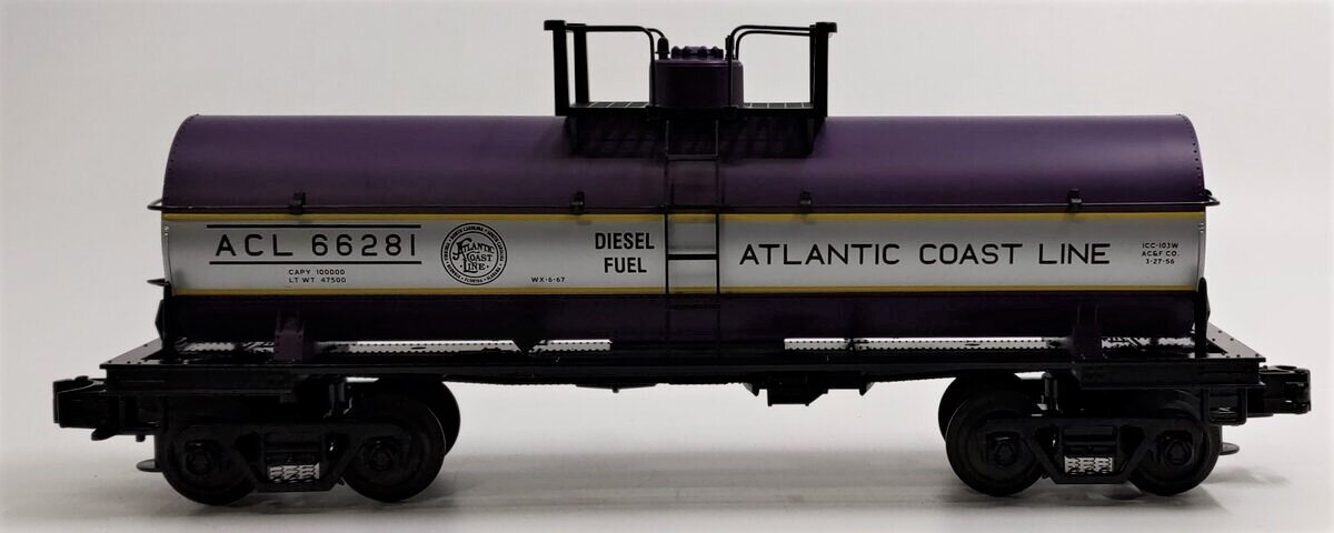 MTH 30-7329 O Gauge Atlantic Coast Line Single Dome Tank Car #66281 NIB
