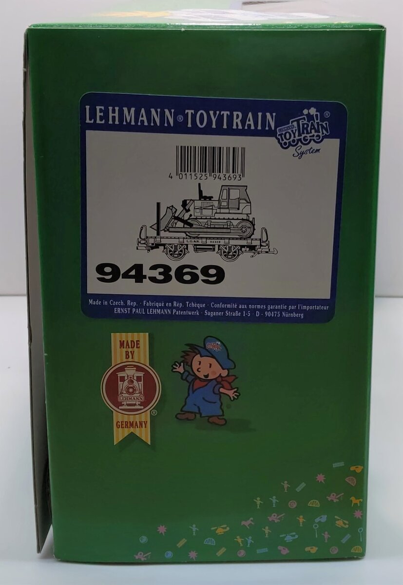 LGB 94369 G Scale Flatcar w/Bulldozer LN/Box