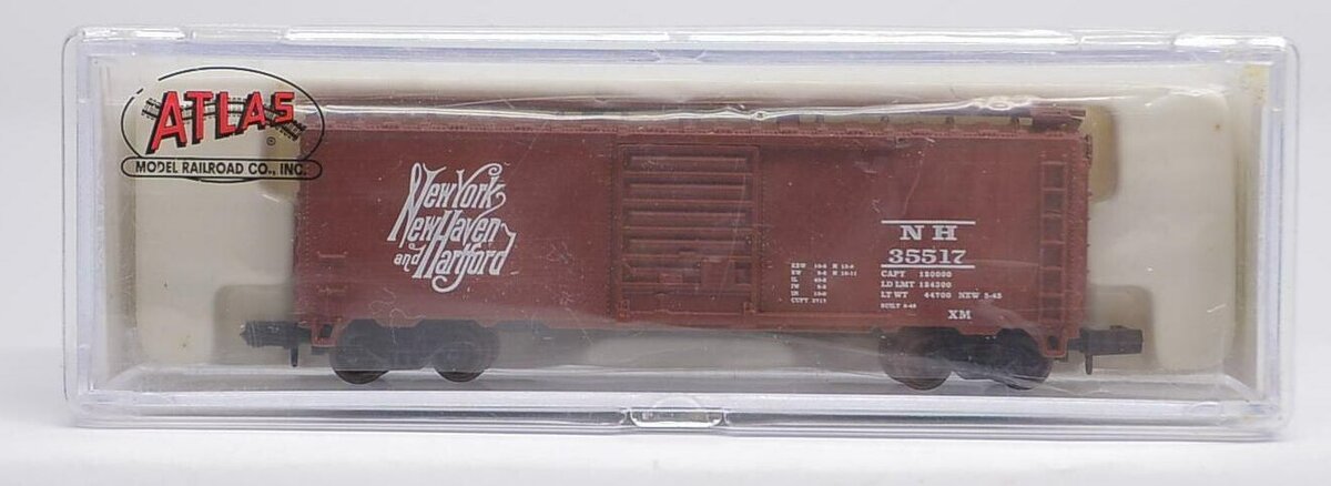 Atlas 34251 N Scale New York New Haven & Hartford 40' Boxcar #35517 LN/Box
