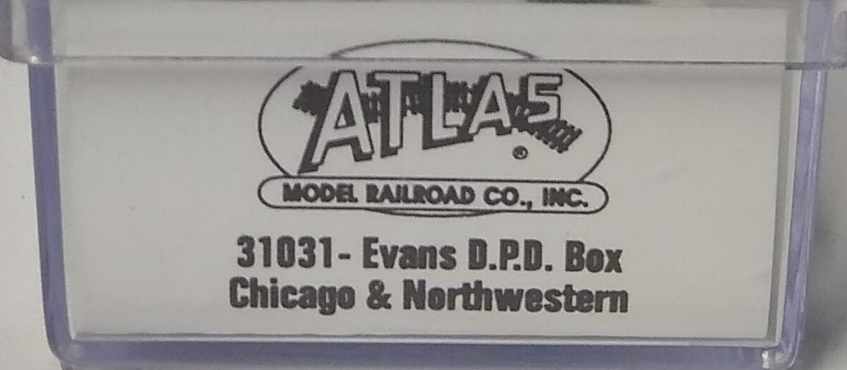 Atlas 31031 N Scale Chicago & North Western Evans D.P.D Boxcar #600639 LN/Box