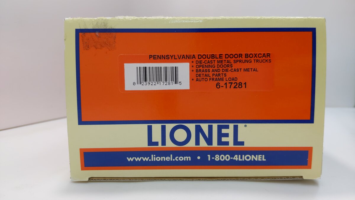 Lionel 6-17281 O Gauge Pennsylvania AAR Standard Double-Door Boxcar #83158 LN/Box