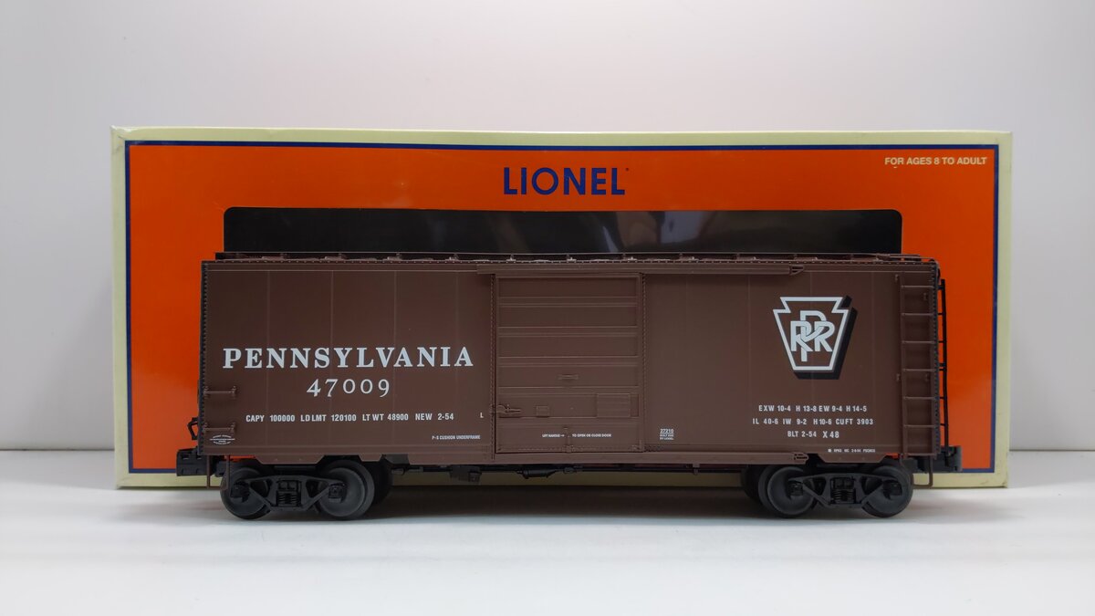 Lionel 6-27210 O Gauge Pennsylvania Railroad PS-1 Box Car #47009 LN/Box