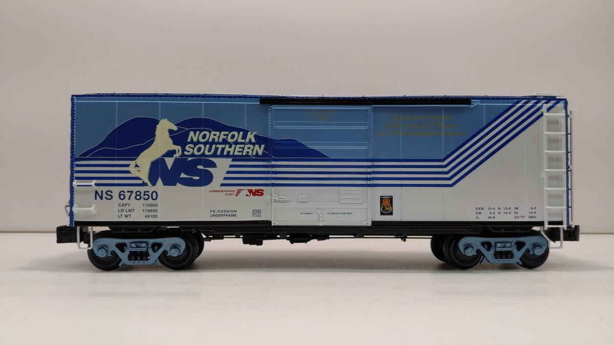 Lionel 6-27453 O Gauge Norfolk Southern Heritage PS-1 Boxcar #67850 LN/Box