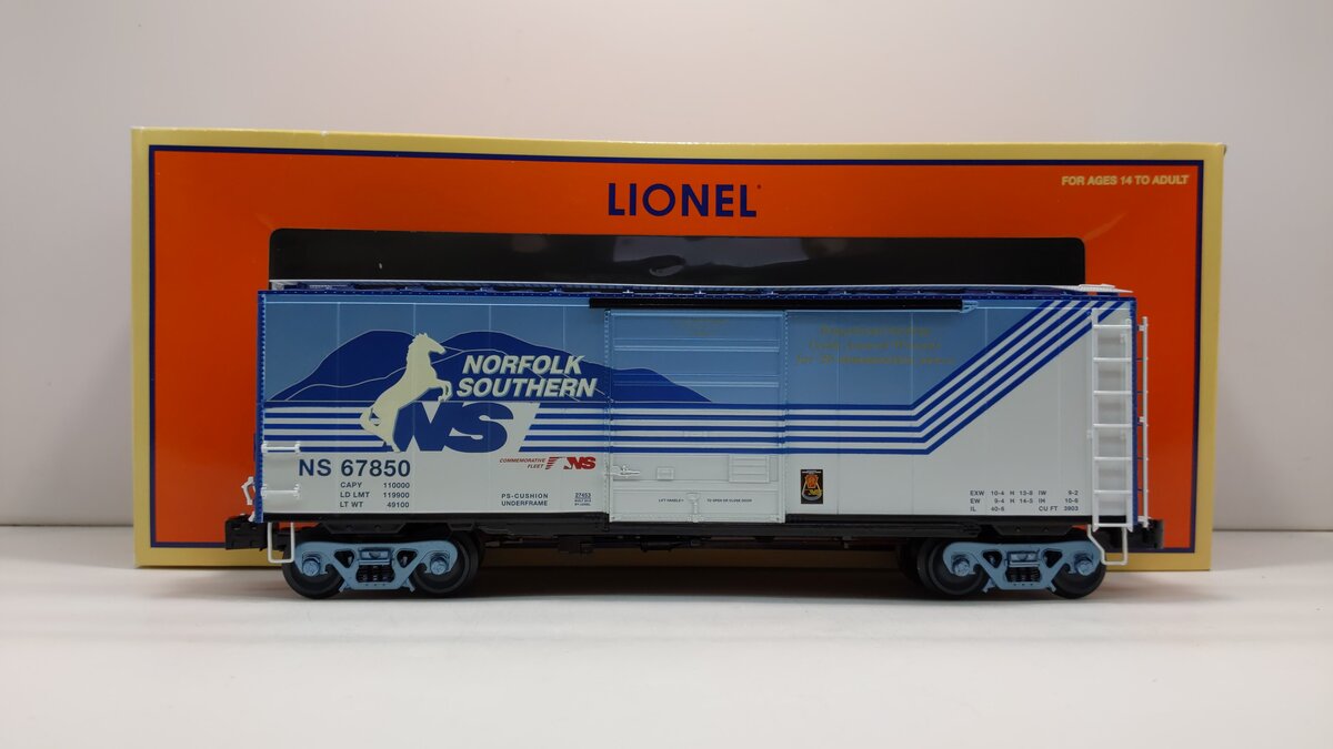 Lionel 6-27453 O Gauge Norfolk Southern Heritage PS-1 Boxcar #67850 LN/Box