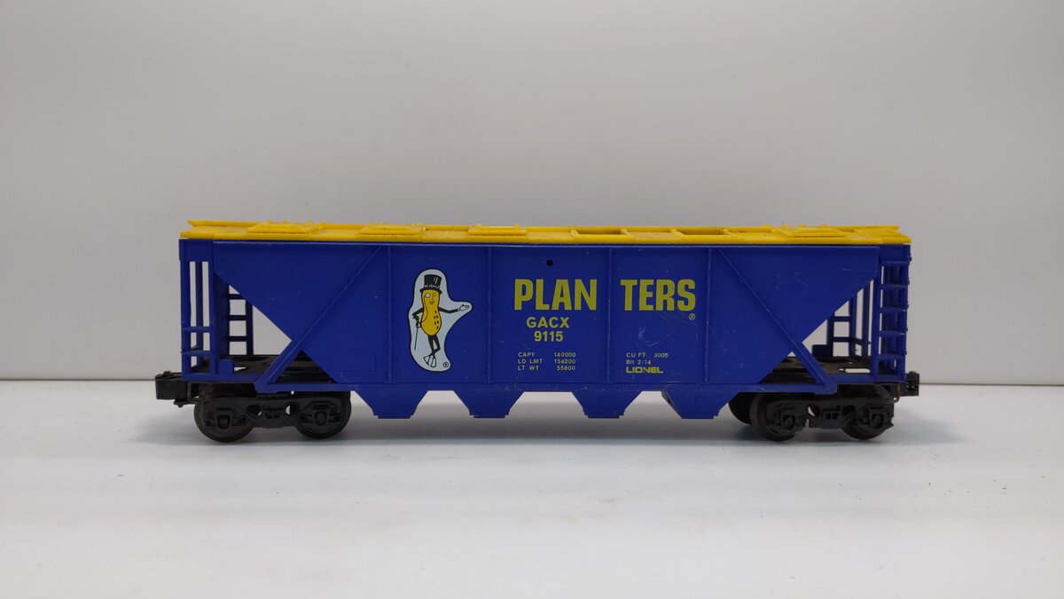 Lionel 6-9115 O Gauge Planters 4-Bay Billboard Hopper LN/Box