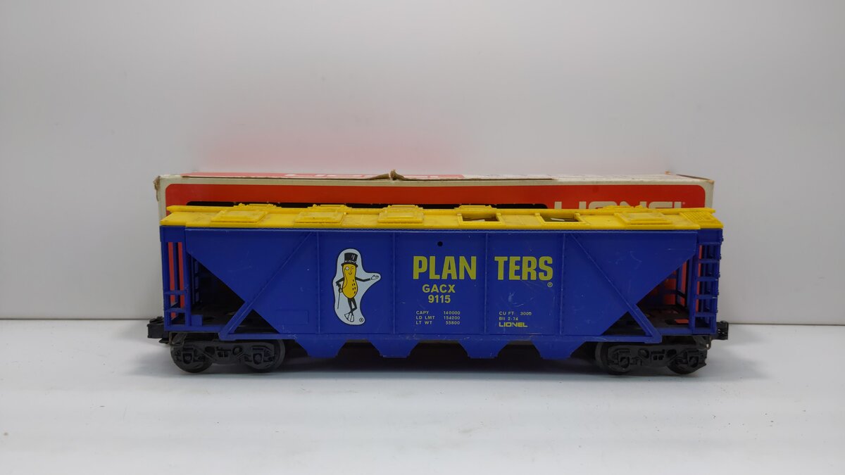 Lionel 6-9115 O Gauge Planters 4-Bay Billboard Hopper LN/Box