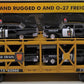 MTH 30-76068 O Auto Carrier Flatcar w/PA Police Cars #93998 LN/Box