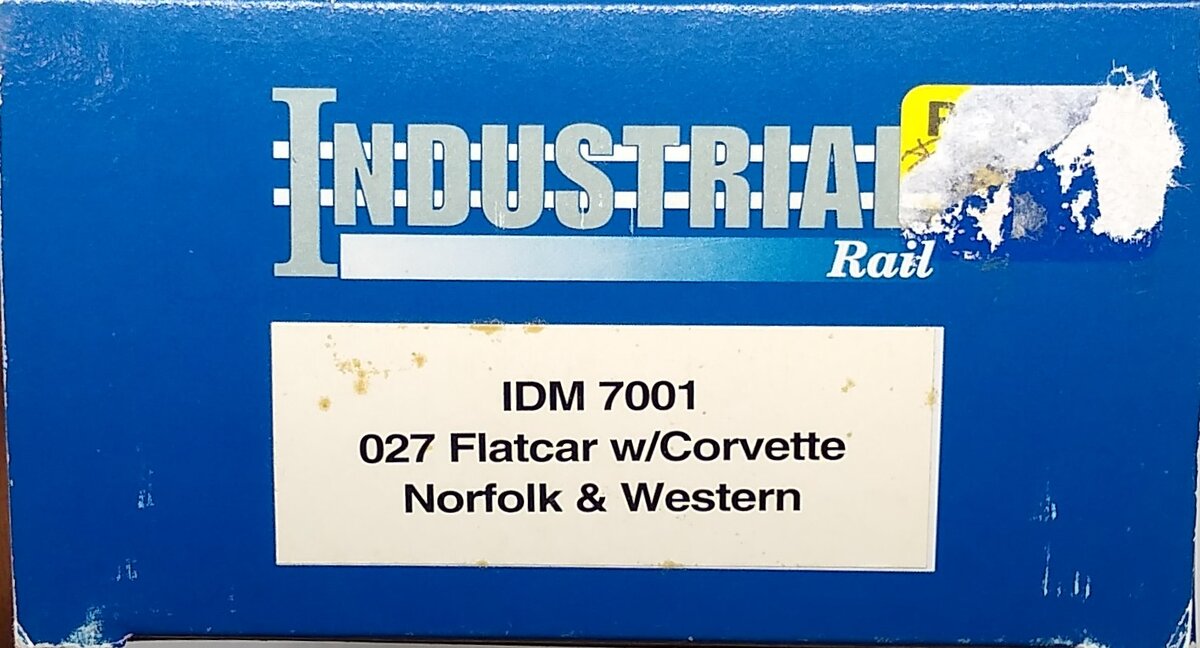 Industrial Rail IDM7001 O Norfolk & Western Flatcar w/Corvette #2725 LN/Box
