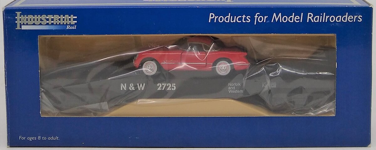 Industrial Rail IDM7001 O Norfolk & Western Flatcar w/Corvette #2725 LN/Box