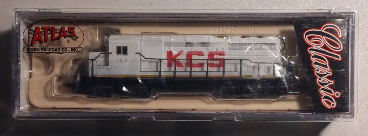 Atlas 47505 N Scale Kansas City Southern GP-30 Diesel Locomotive #4117