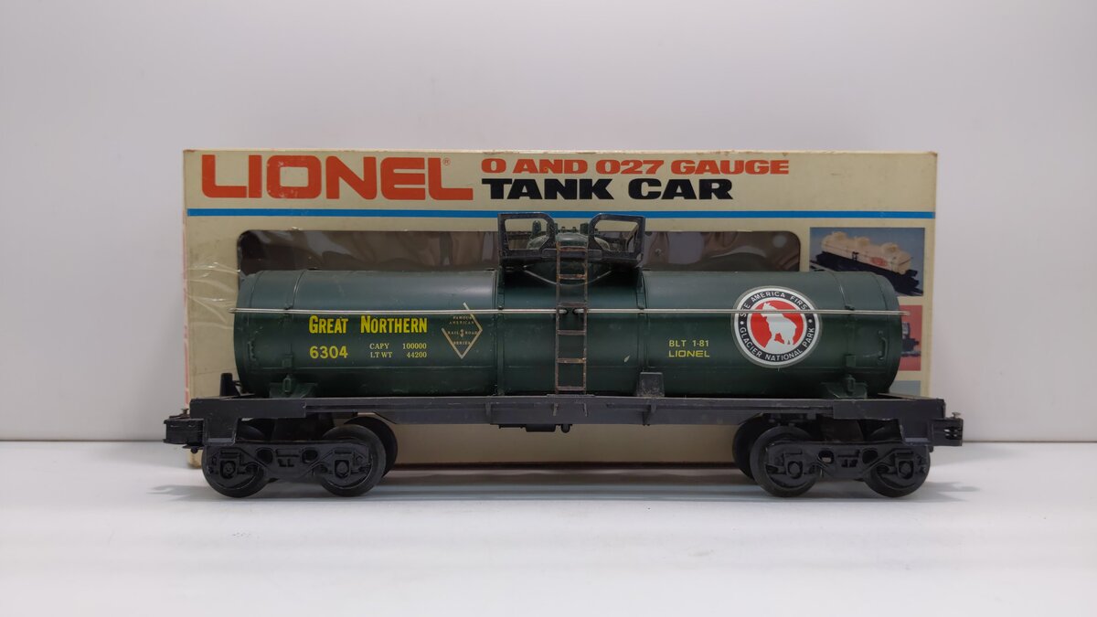 Lionel 6-6304 O Famous American Railroad Great Northern Single Dome Tank Car LN/Box