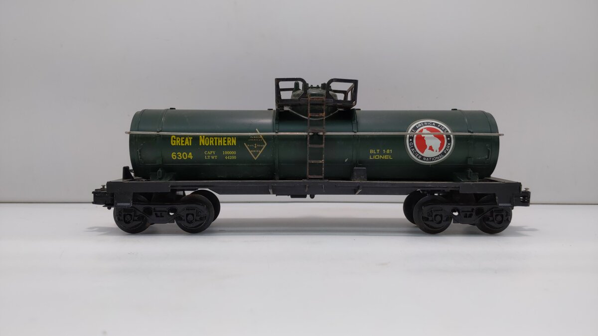 Lionel 6-6304 O Famous American Railroad Great Northern Single Dome Tank Car LN/Box
