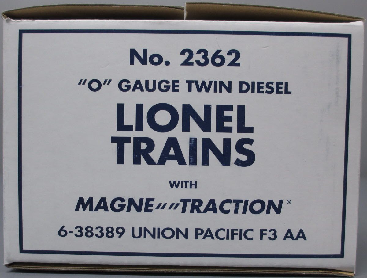 Lionel 6-38389 O Neil Young UP F3 AA Diesel Locomotive Set #2362 LN/Box