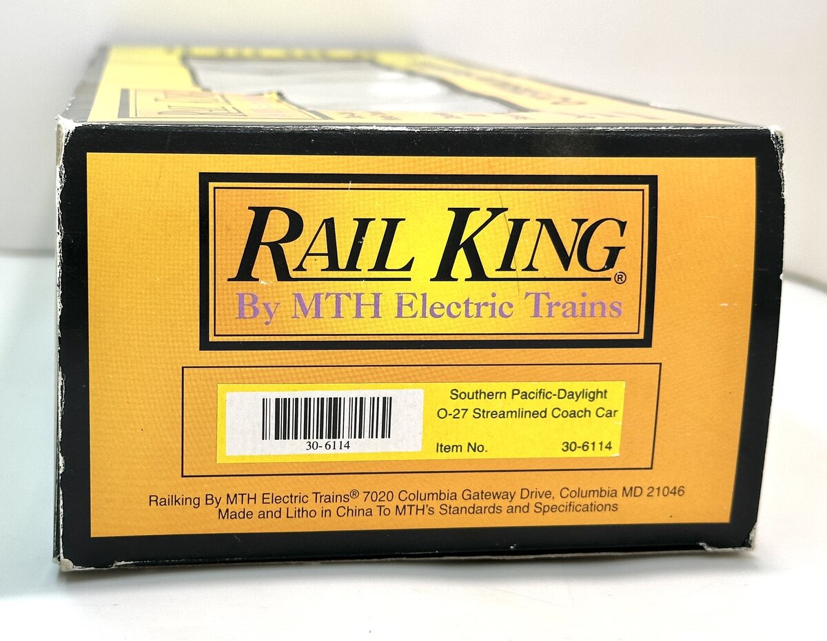 MTH 30-6114 O Southern Pacific Daylight Streamlined Passenger Car #2486 LN/Box