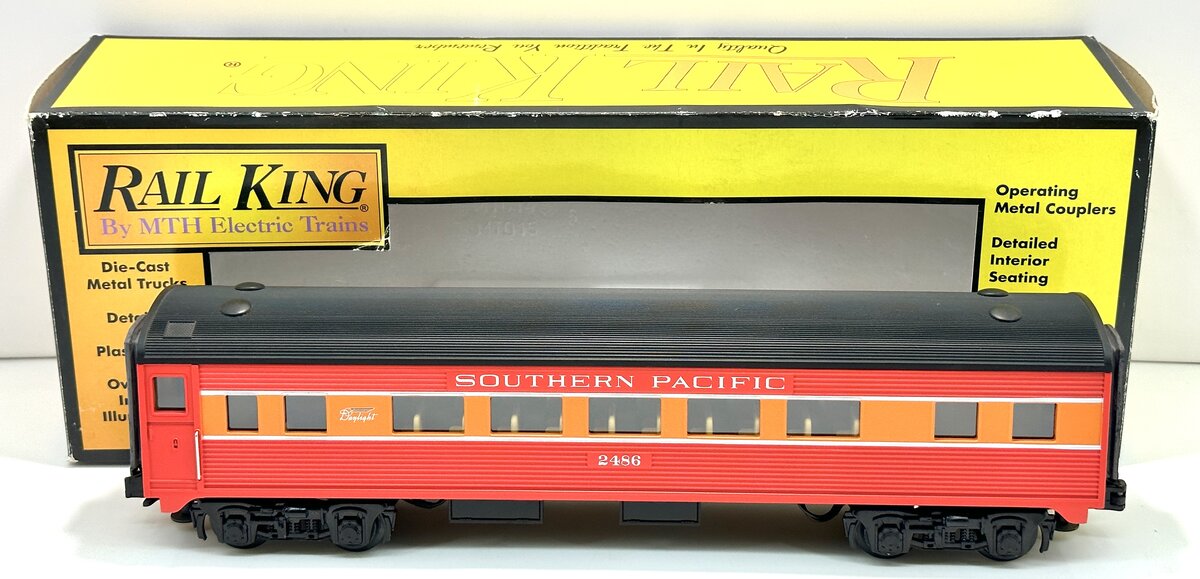 MTH 30-6114 O Southern Pacific Daylight Streamlined Passenger Car #2486 LN/Box