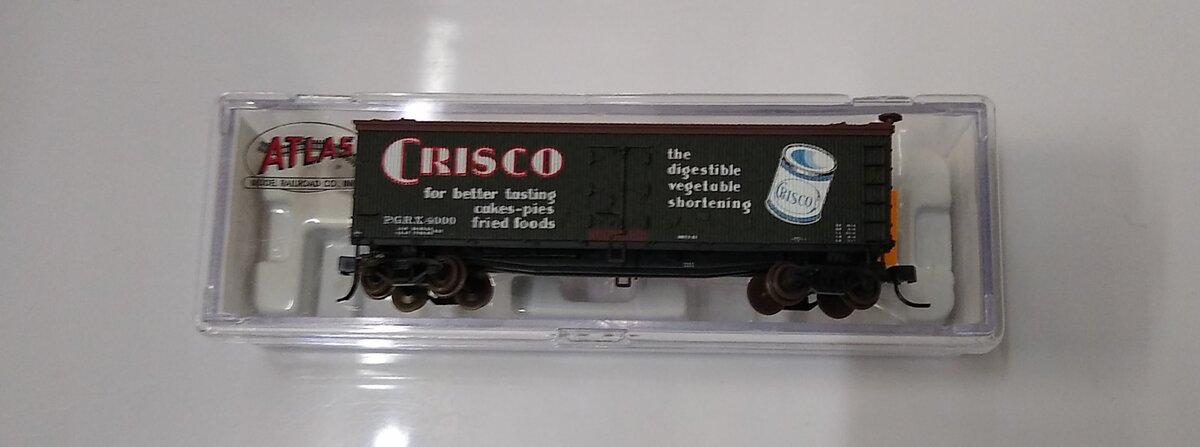 Atlas 41487 N Scale Crisco Refrigerator Car #4000 NIB