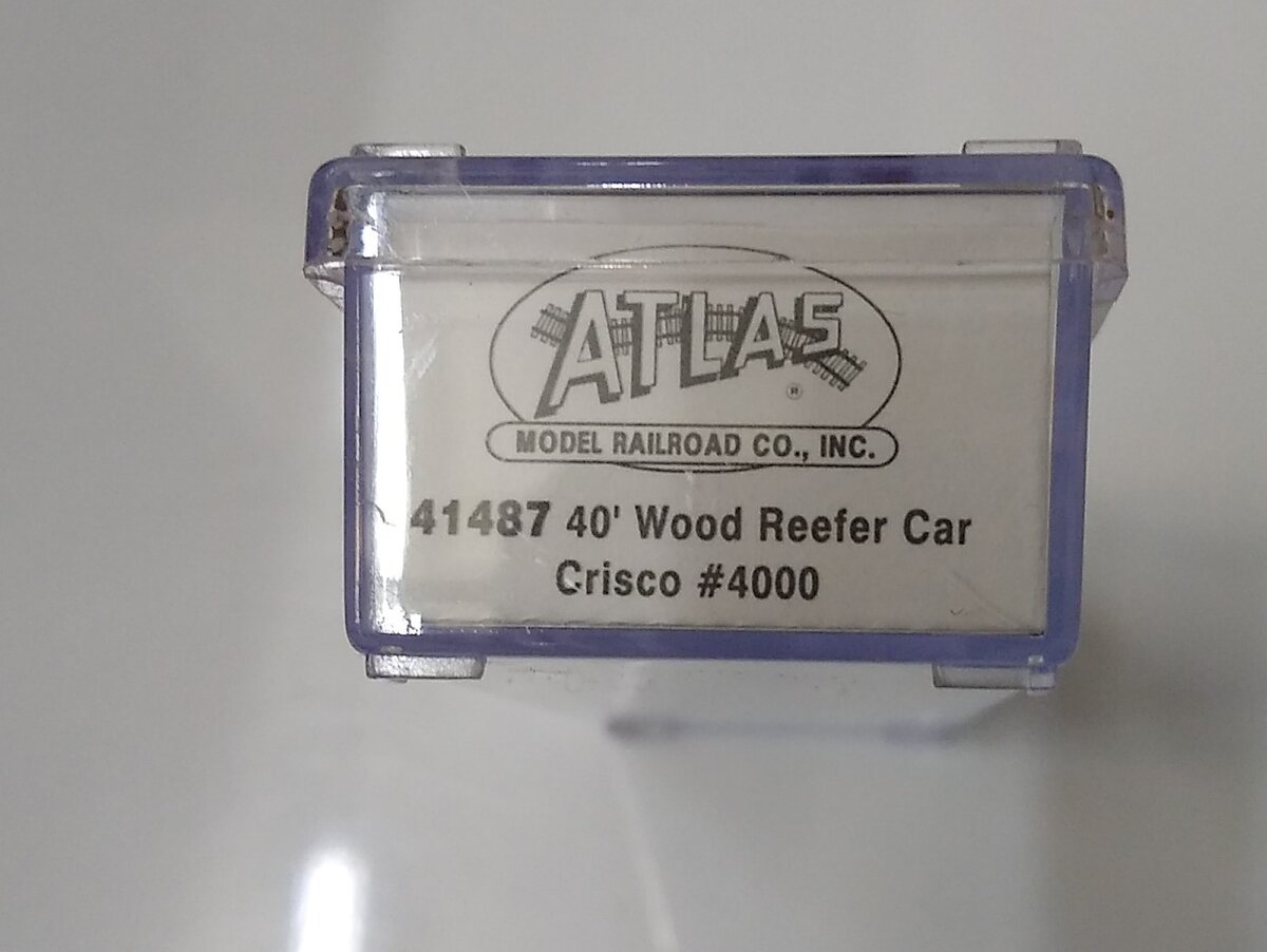 Atlas 41487 N Scale Crisco Refrigerator Car #4000 NIB