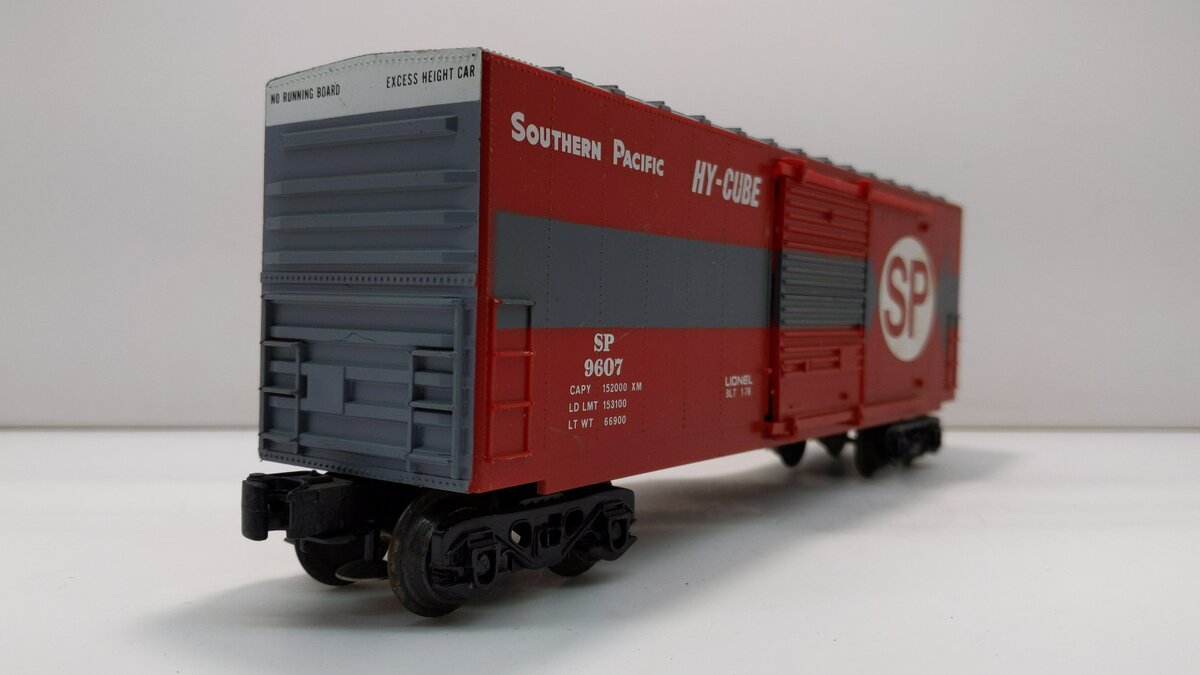 Lionel 6-9607 O Gauge Southern Pacific Hi-Cube Boxcar #9607 NIB