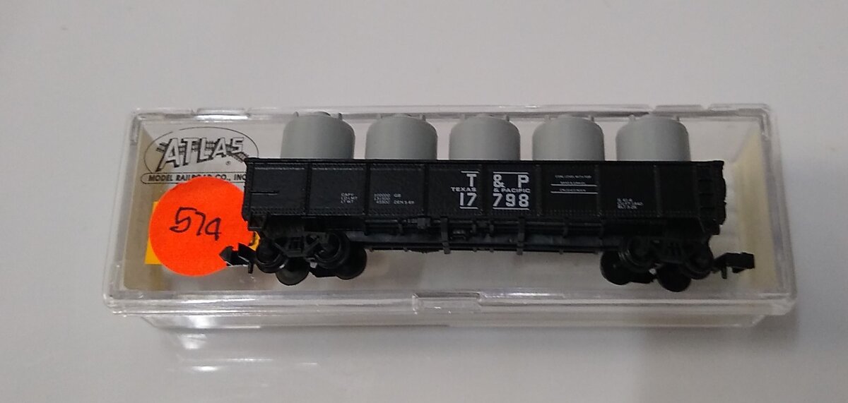 Atlas 3510 N Scale Texas and Paicifc 40' Steel Gondola #17998 LN/Box