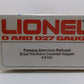 Lionel 6-6102 O Gauge Great Northern 4-Bay Covered Hopper LN/Box