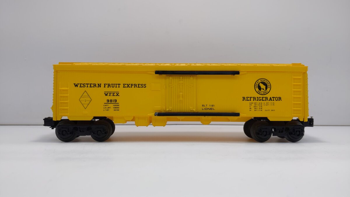 Lionel 6-9819 O Gauge Great Northern Western Fruit Express Reefer LN/Box