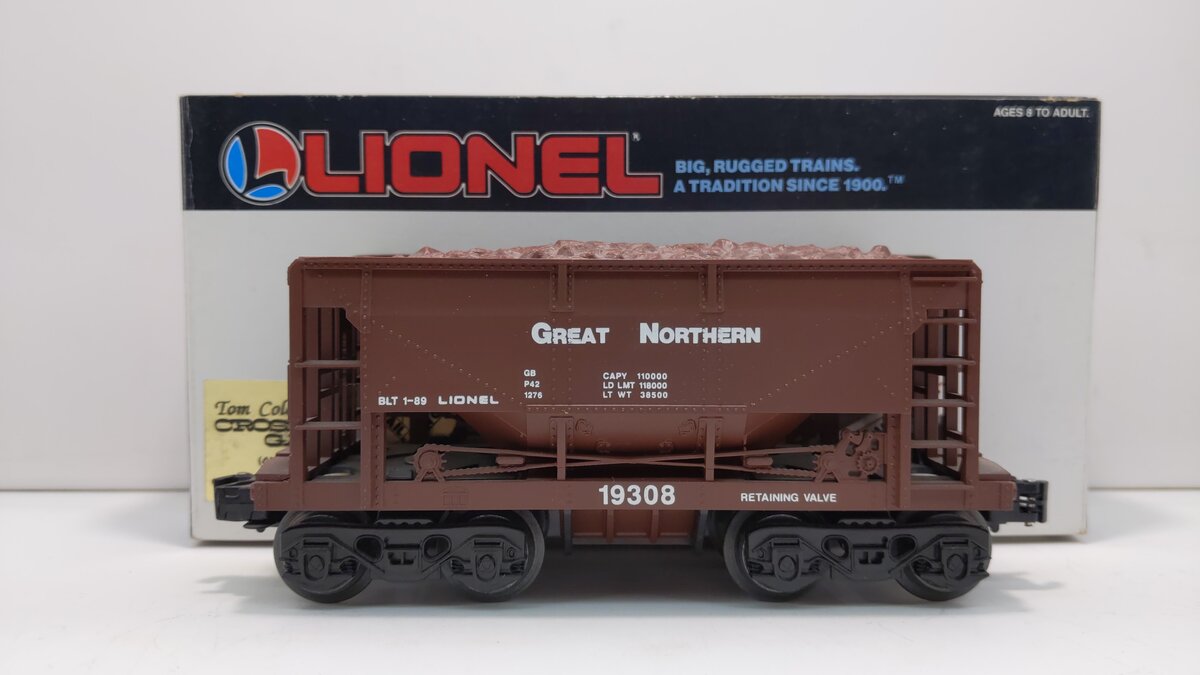 Lionel 6-19308 O Gauge Great Northern Ore Car with Ore Load #19308 LN/Box