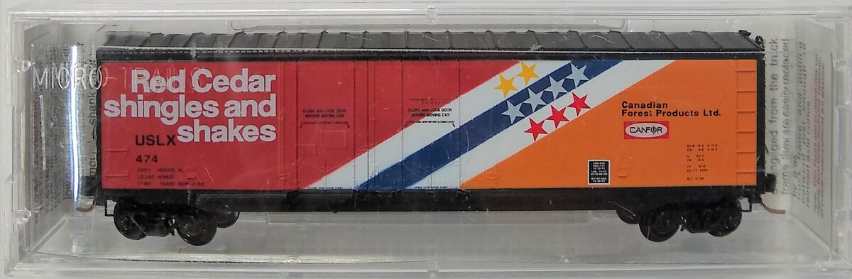 Micro-Trains 07500060 N Canadian Forest Products 50' Standard Boxcar #474 NIB
