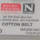 Micro-Trains 03000060 N Cotton Belt 50' Double Door Rib Side Boxcar #67317 LN/Box