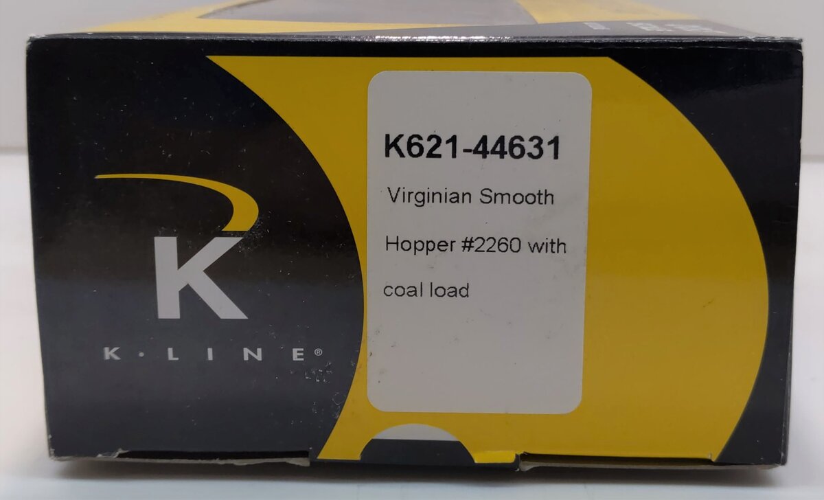 K-Line K621-44631 O Gauge Virginian Hopper w/Coal Load #2260 LN/Box