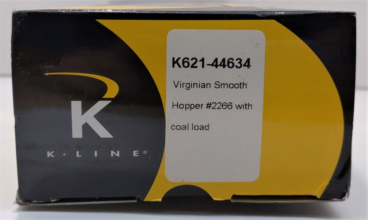 K-Line K621-44634 O Gauge Virginian Hopper w/Coal Load #2266 LN/Box