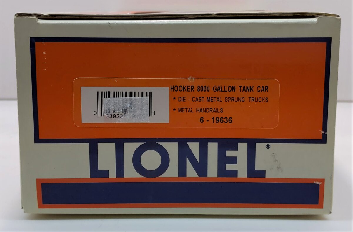 Lionel 6-19636 O Gauge Hooker 8,000 Gallon Single Dome Tank Car LN/Box