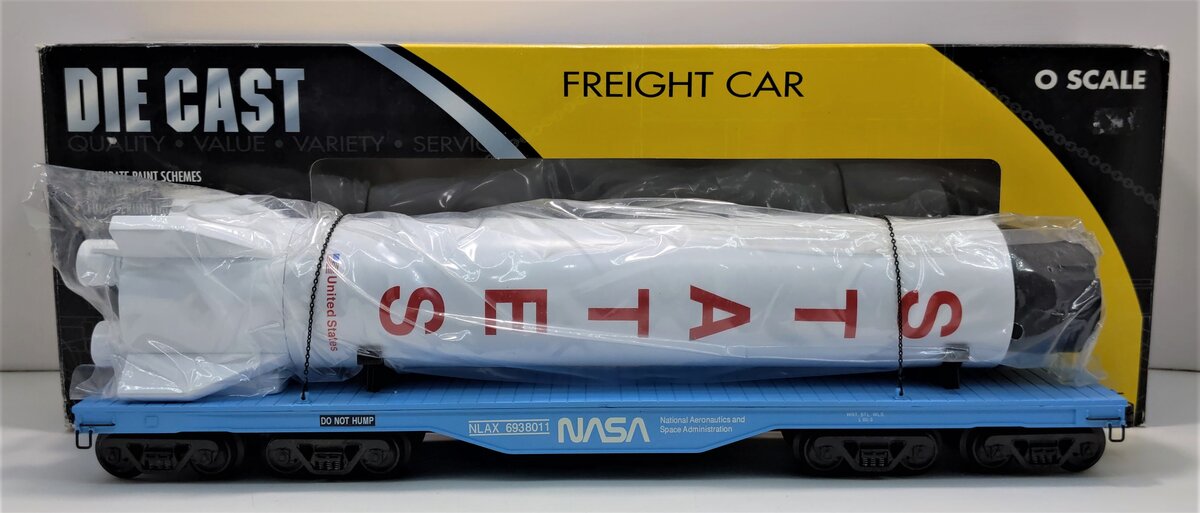 K-Line K693-8011 O Gauge NASA Flatcar with Rocket Booster #6938011 LN/Box