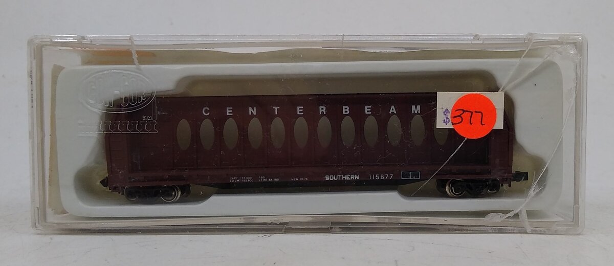 Con-Cor 0001-01231D N Southern 60' Bulkhead Flat w/ Centerbeam #115677 LN/Box